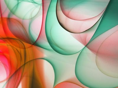 Abstract representation of balance and harmony using shapes.